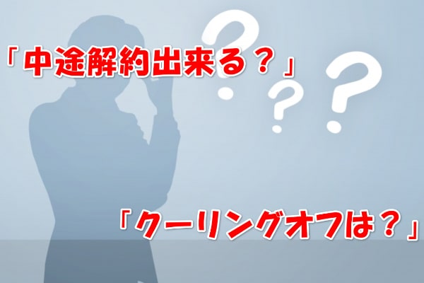 メンズクリアで中途解約は可能？クーリングオフは適用される？サポートを解説！